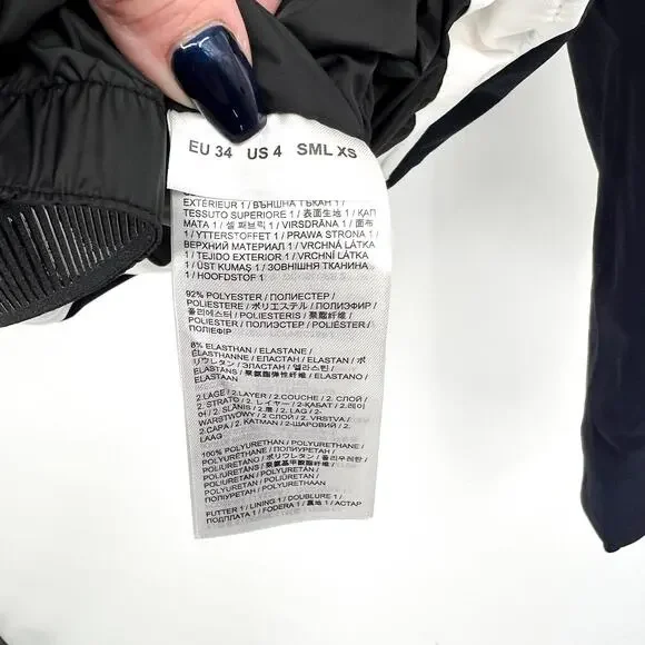 BOGNER Women's Dalya Hooded Two Tone Ski Jacket US 4 Small Off White WP NWOT - Picture 12 of 15